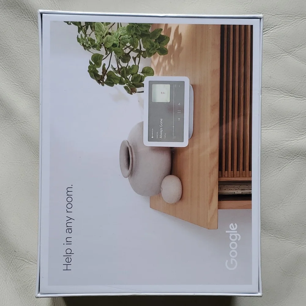 Google White Chalk Smart Nest Hub 2 with Screen